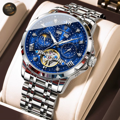 POEDAGAR Unisex Uhr - Rundes Zifferblatt Sport Elegant Waterproof 1420