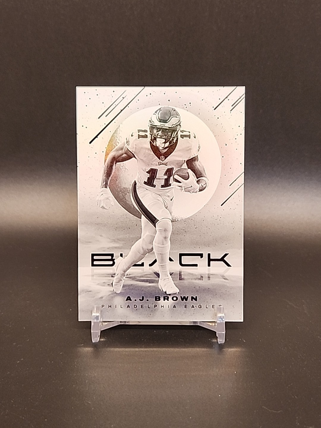 2022 Panini Black White Night AJ Brown Eagles SSP Case Hit #WN-13