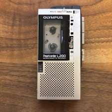 Vintage Olympus Pearlcorder L200 Microcassette Voice Recorder for Parts / Repair