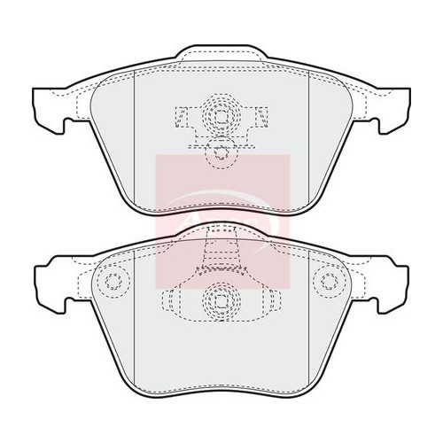 APEC Brake Pad Set, disc brake PAD1411
