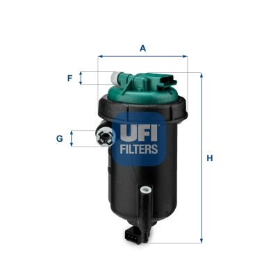 Fuel Filter fits FIAT DUCATO 250 2.3D 2006 on UFI 1346387080 1352490080 Quality