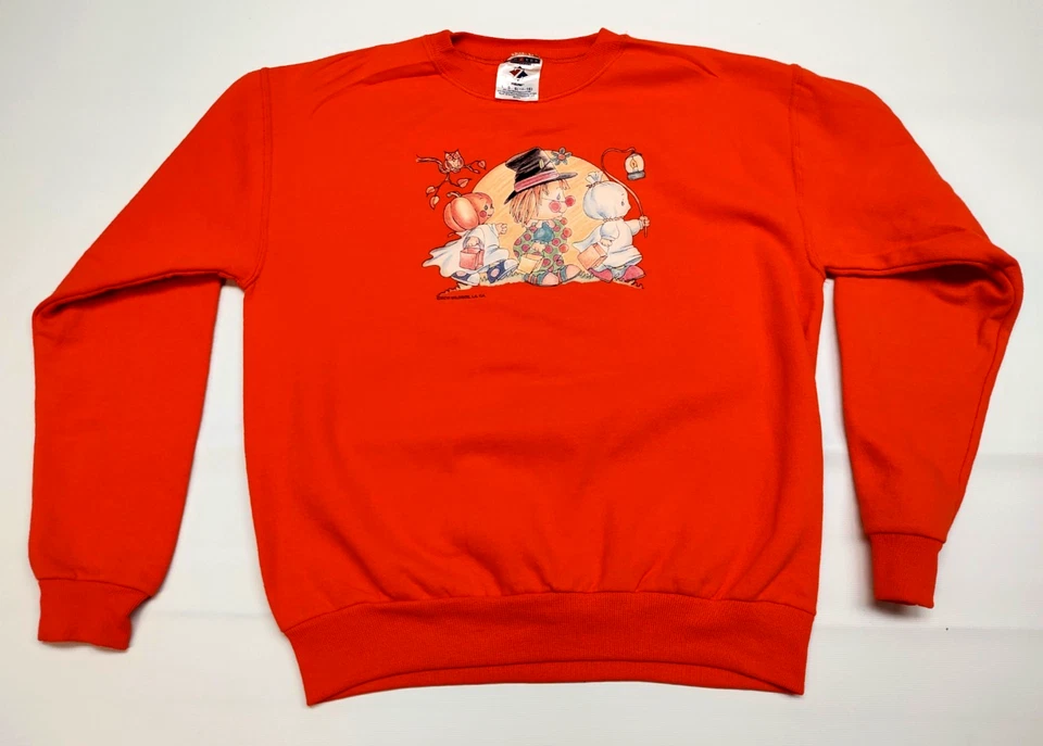 ¿De colección? Sudadera de Halloween naranja para niños XCVI Wildside LA, CA ~ Jerzees ~ LG 14-16 ~ Uni Foto 3 de 4