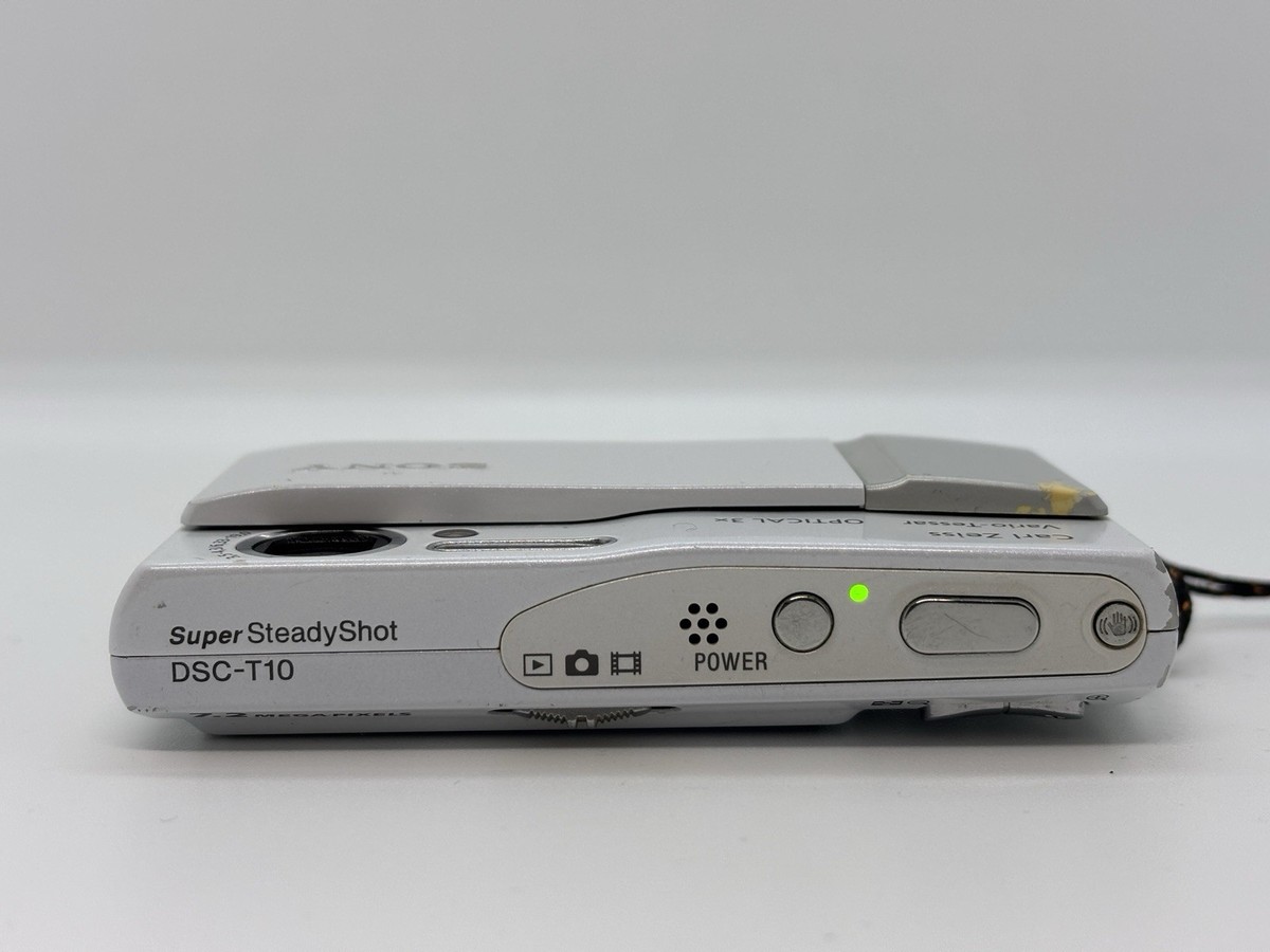 Sony Cyber-shot DSC-T10 7.2MP Digital Camera - Silver for sale