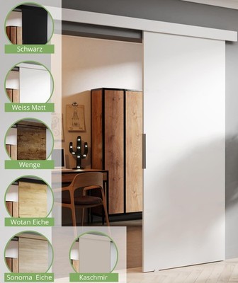 KIER FURNITURE Schiebetür Komplettset MALIBU Laufschienetür, Schiebetürsystem