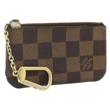 LOUIS VUITTON Damier Ebene Pochette Cles Coin Purse N62658 LV Auth 176507