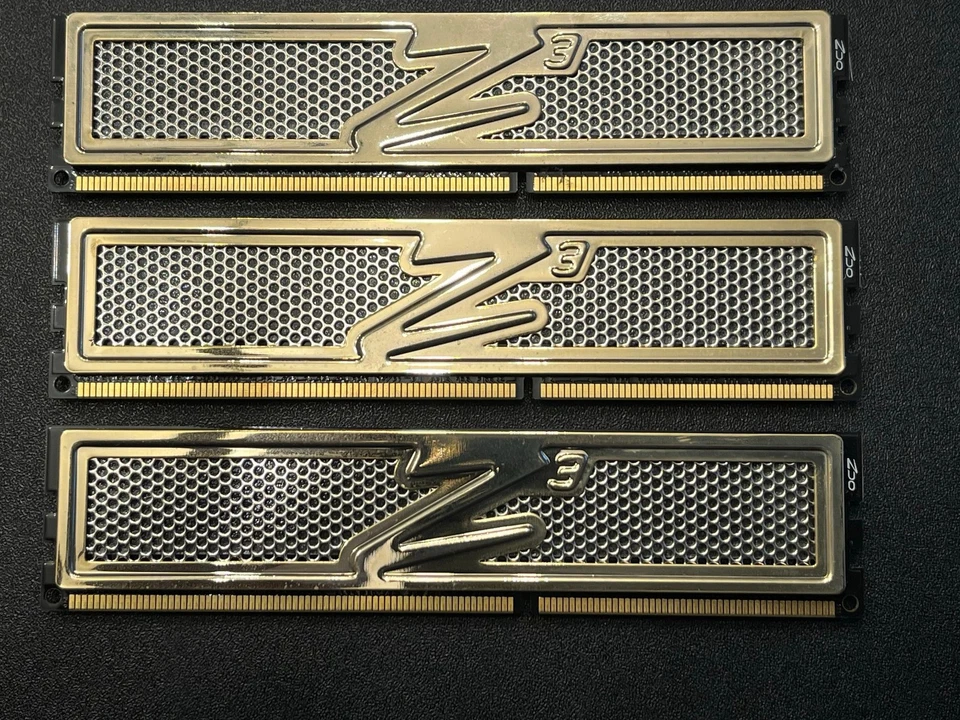 OCZ Gold Series PC3 10666 3 x 1GB DDR3 RAM Module Set of 3 9-9-9 1.65V 3GB Total - Image 4 of 4