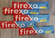 5 Pack Firexo Cooking Pan Fire Extinguisher Sachets - Fire Blanket Alternative
