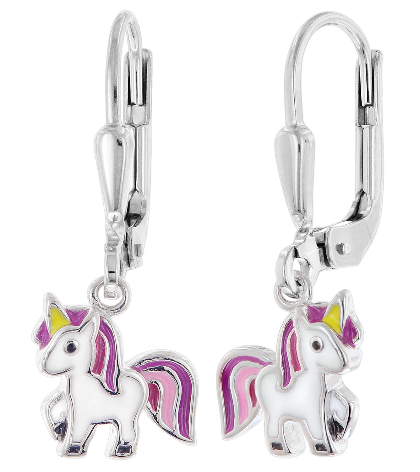 TRENDOR Schmuck Kinder-Ohrringe Silber 925 Einhorn Ohrhnger 68349 7290₽