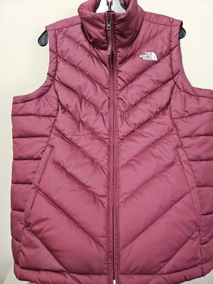The North Face Vest Women's Large Alpz 550 Down Fill Plum Maroon