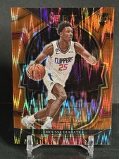 2022-23 Select Basketball Orange Flash Prizm #92 - Moussa Diabate RC - Clippers