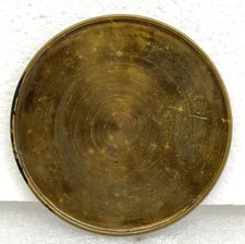 Antique French Mantel Clock Brass Pop On Back Door Fits 3 3/8" opening