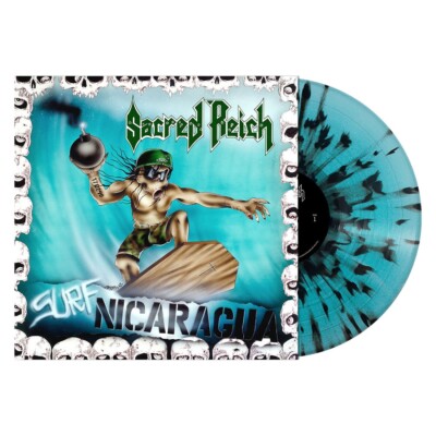 【Sacred Reich】1st&SURF NICARAGUA(3DISC) Sacred Reich / Surf Nicaragua / Aqua Blue/Black Splatter Vinyl