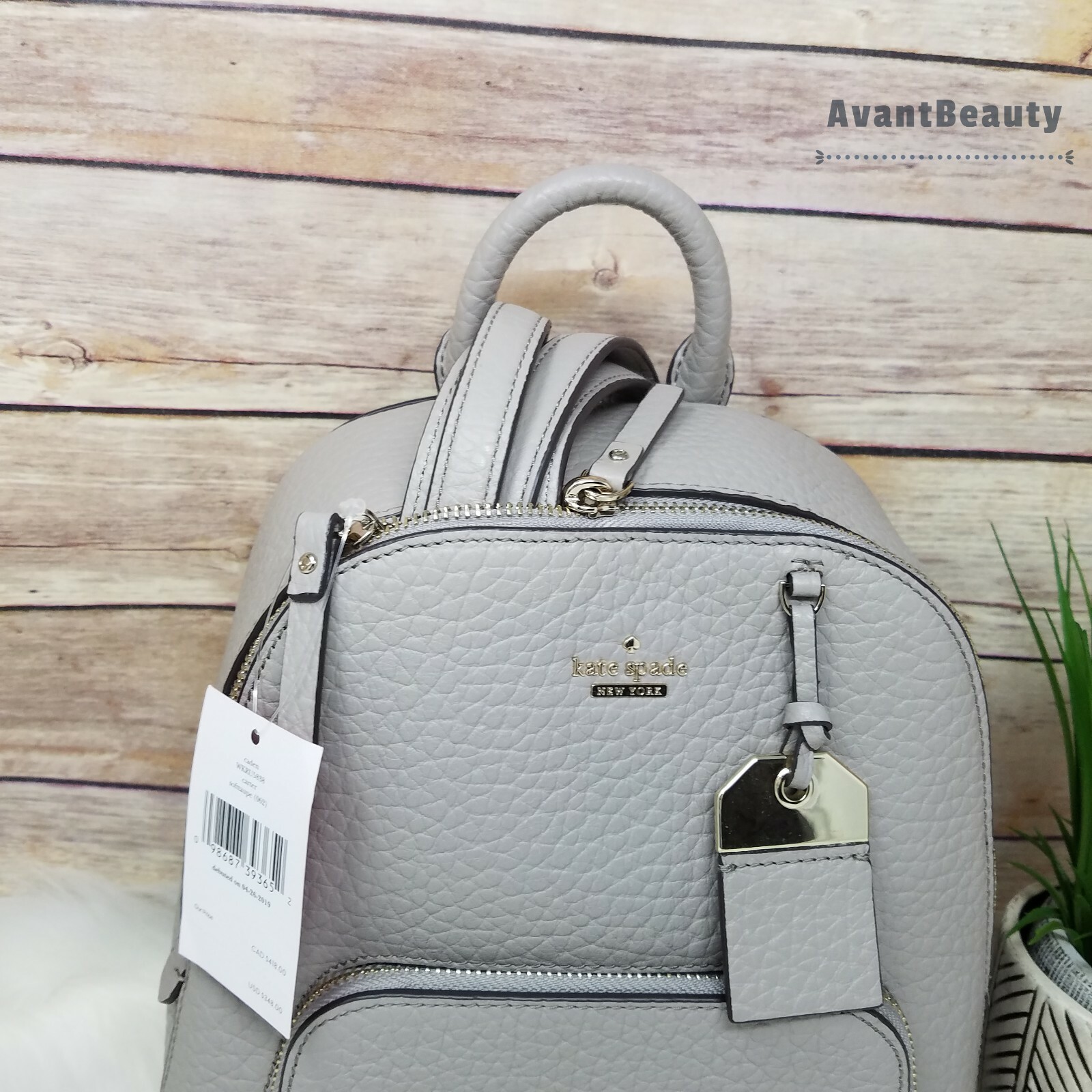 Carter Leather Backpack Tote Bag 