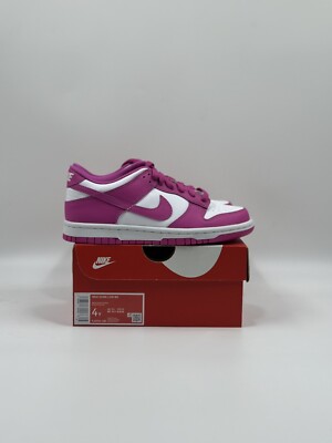 GS Nike Dunk Low Active Fuchsia (FJ0704-100) Sz: 4 Y