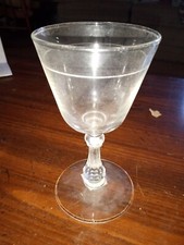 Cordiale in vetro trasparente con fascia incisa (senza marchio)