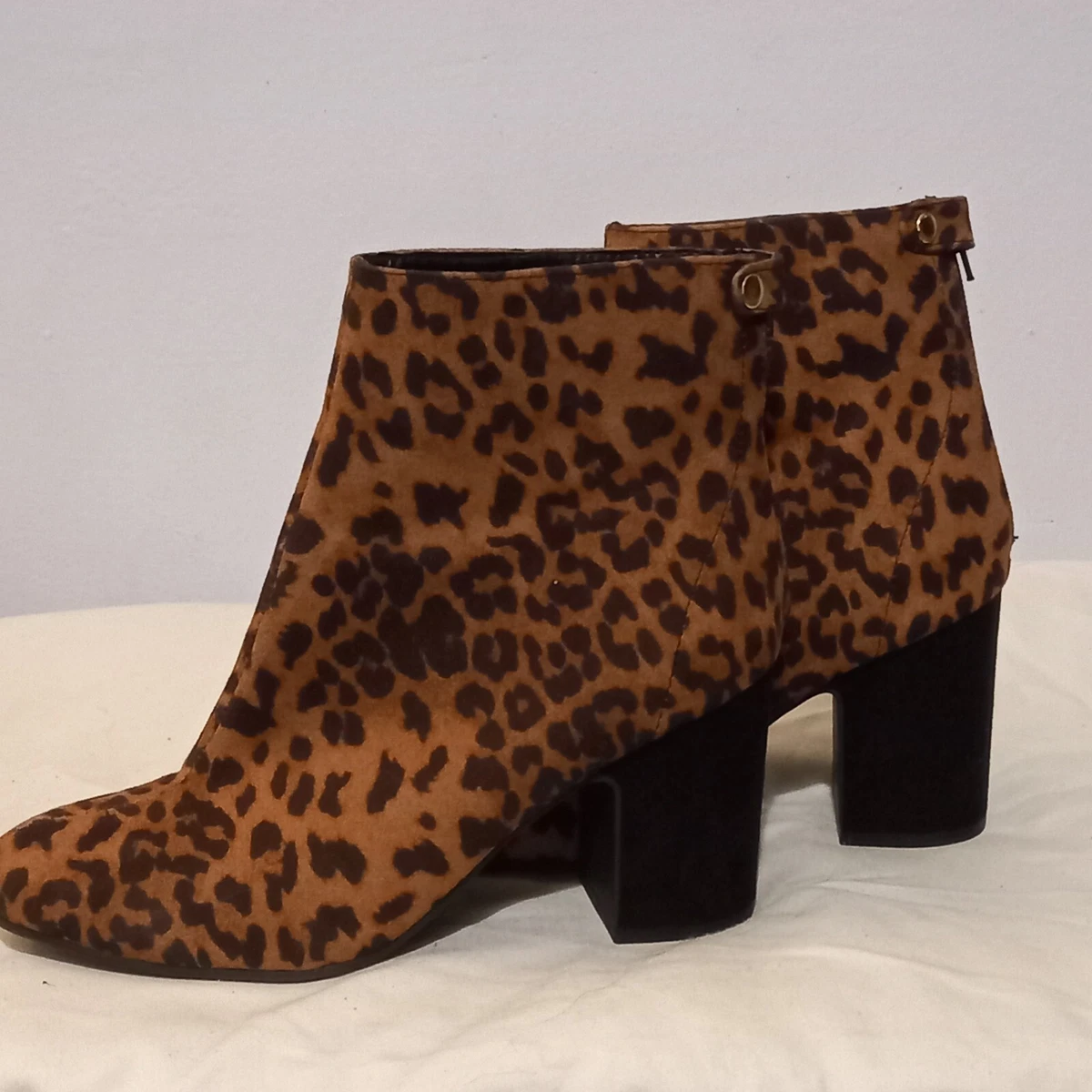 Leopard print ankle clearance boots new look