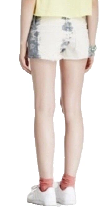 Mini Pantalones Cortos WILDFOX LARA Couture Hello Legs Distressed Corte Denim TieDye Talla 24 Foto 4 de 4