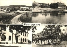 View of The Kottmar, Waldkretscham Restaurant, Walddorf, Germany Postcard