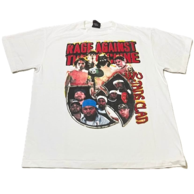 WU-TANG CLAN RAGE AGAINST THE MACHINE 1997 Vintage 90s Band XL T