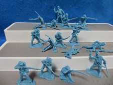 Classic Toy Soldiers Civil war Union figures in Light Blue, 16 in 8 poses 54mm