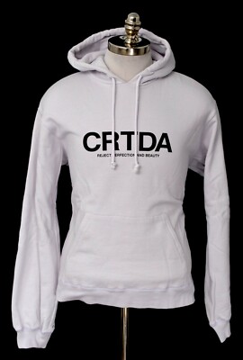NEW CHRISTIAN DADA CRTDA Light Gray Hoodie Sweater 48 / S Sample Fits Medium