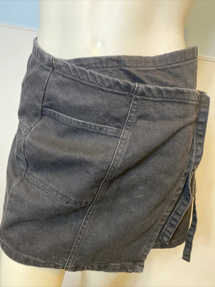 Bdg denim wrap skirt cheap