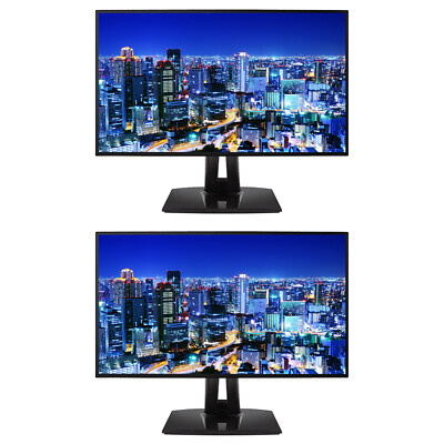 ViewSonic VP2768A 27-inch 1440P QHD IPS Premium Monitor, 2-Pack Bundle