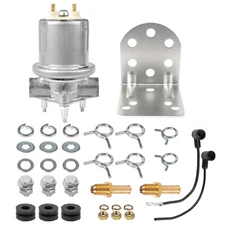 P4070 Electric Fuel Pump 12V Hardware for Carter 4-7 PSI 1/4" BSPT Inlet Outlet