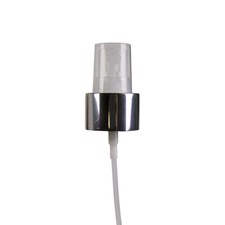 Fine Mist Sprayer 24-410 Thread Natural with Silver Metal Shiny Plating Finish