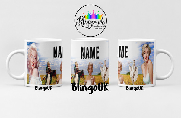 Taza Marilyn Monroe Personalizada Regalo Navidad Mágico Cumpleaños Git Secret Santa