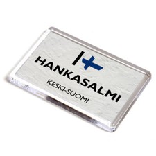 FRIDGE MAGNET - I Love Hankasalmi, Keski-Suomi - Finland