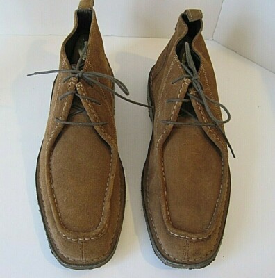 Johnston Murphy Mens Chukka Boots Brown Suede Crepe Sole  display picture 3
