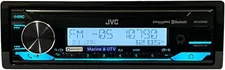 JVC KD-X37MBS Marine Digital Media Receiver with Bluetooth USB SiriusXM Ready