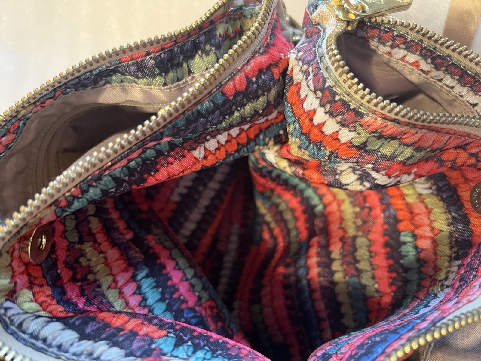 Kipling Multicolor 3 Compartment Crossbody Purse/… - image 2