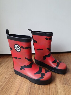 Hype Red Camo Wellies Size UK 10/11 UK