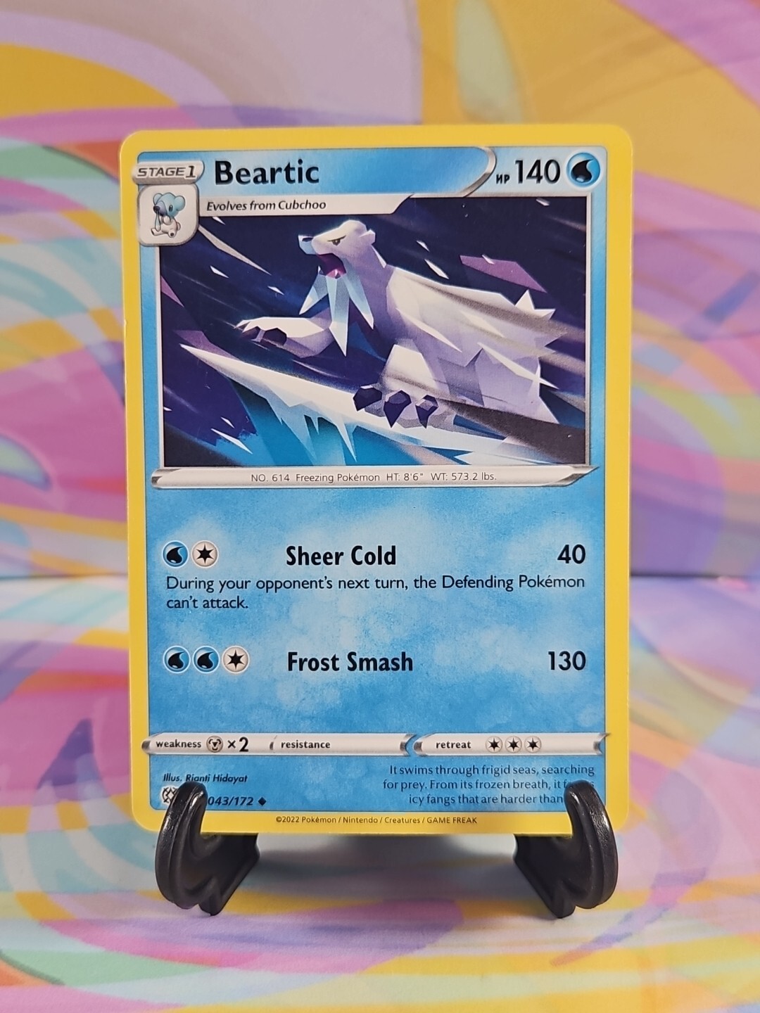Pokemon TCG Brilliant Stars Card | Beartic 043/172 Uncommon