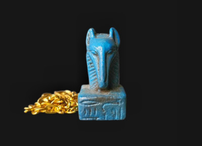 Ojuelos De Jalisco altes Alien Steinschnitzerei authentischer Gott Seth Amulett