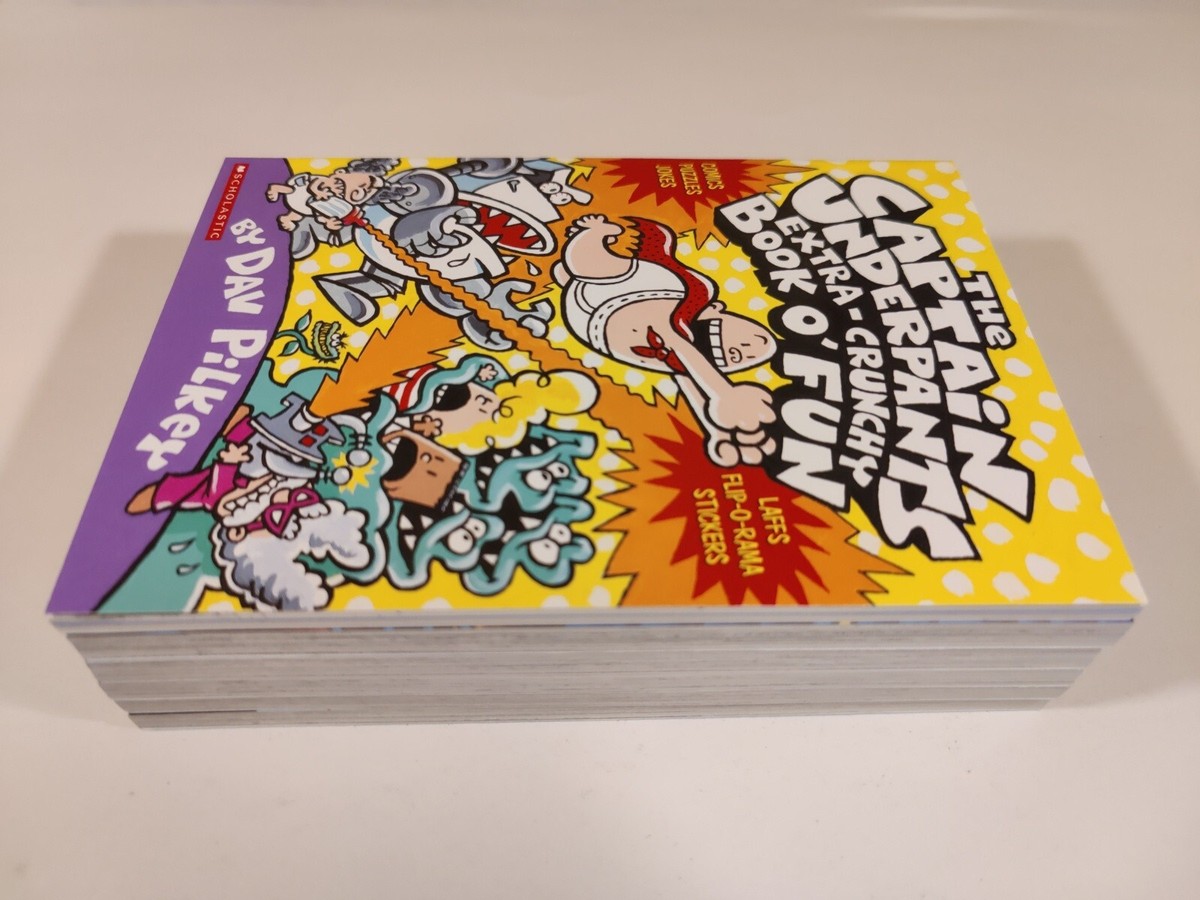 Captain Underpants by Dav Pilkey (boxset 6 books, paperback