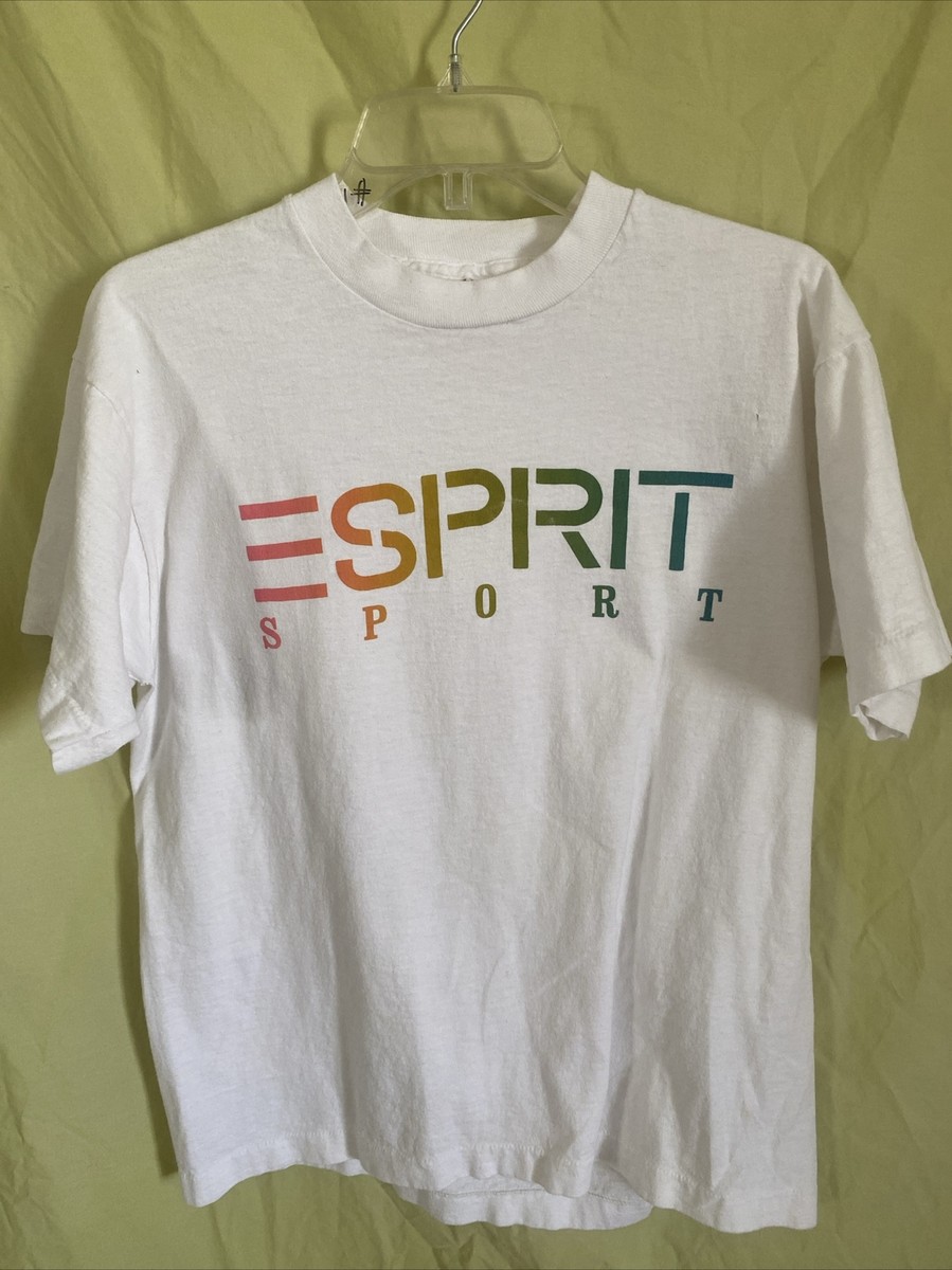 Vintage Single Stitch E Sport White T Shirt Size Large | eBay