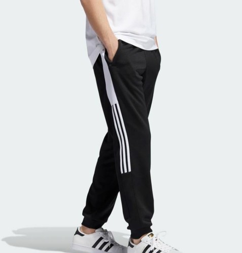 Pantalones de pista Adidas Originals clásicos ColorBlock, negros/blancos, tallas S y L - Imagen 4 de 8