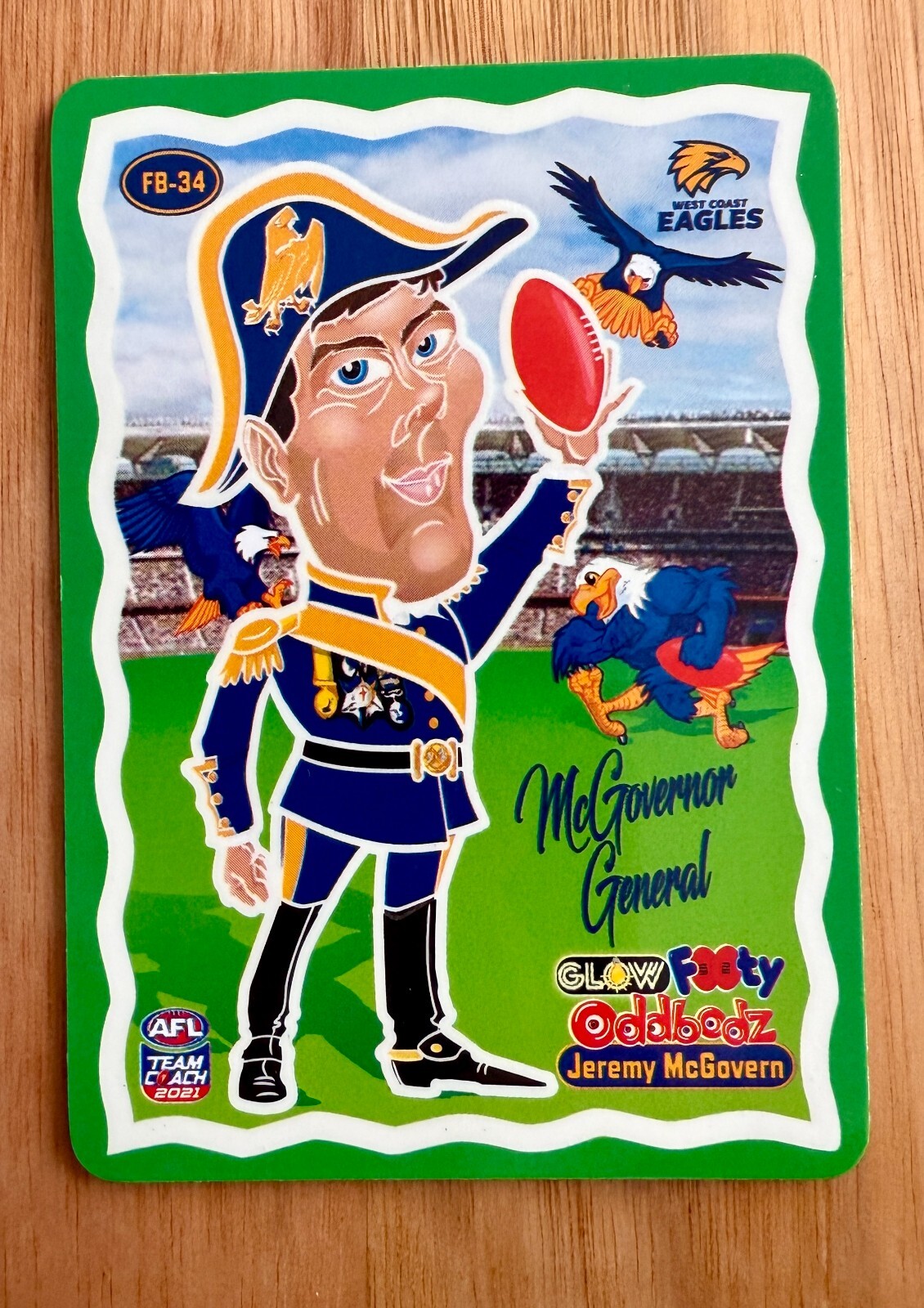 2021 AFL Teamcoach Oddbodz Glow Cards ..