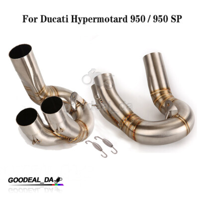 For Ducati Hypermotard 950 SP 2019-2021 Motorcycle Exhaust System Mid Link Pipe