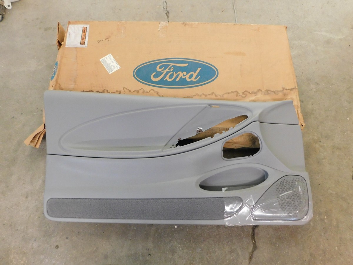 NOS OEM Ford 1997 1998 Mustang Grey Interior Door Panel LH Power