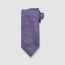 Tom Ford Men's Purple Solid Jacquard Silk Neck Tie 58x3.25