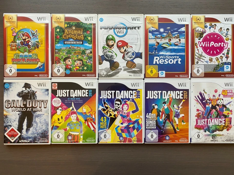 Nintendo Wii Spiele Auswahl New Super Mario Bros, Mario Kart, Wii Party, Party 8 - Bild 2 von 2