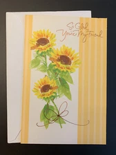 Thanksgiving Greeting Card Friend American Greetings sunflower new