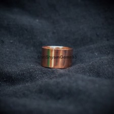 Plain Pure Solid Copper Wide Band Handmade Jewelry All Size Ring Unisex Rings