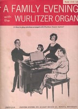 Libro musicale 1965 Una serata in famiglia con l'organo Wurlitzer modello 4140 edizione
