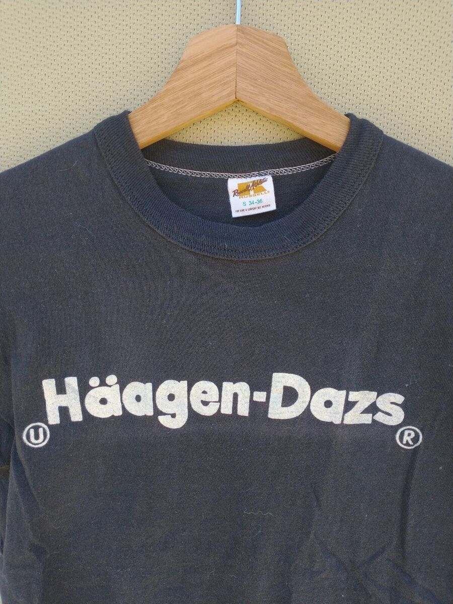 VINTAGE 70's Haagen Dazs Ice Cream T-Shirt VANILLA Sz Small VINTAGE 70's Haagen Dazs Ice Cream T-Shirt VANILLA Sz Small