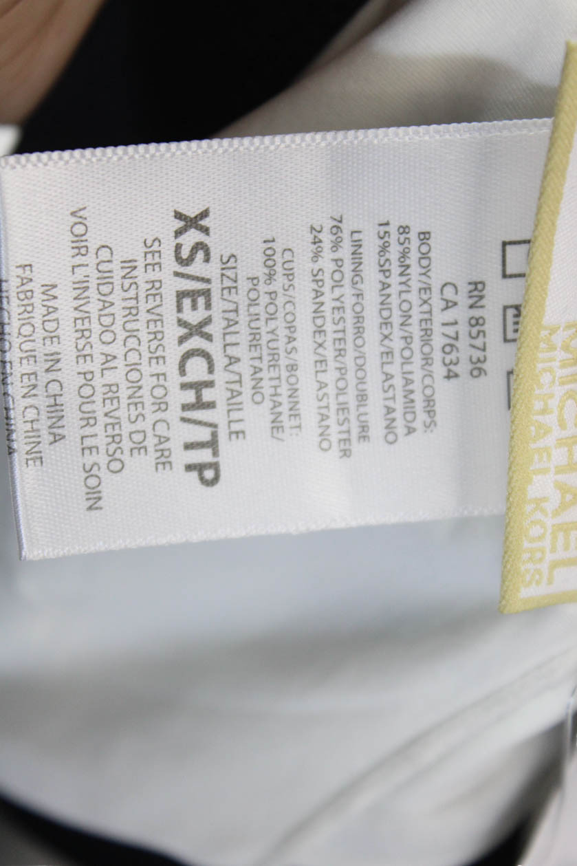 Michael Michael Kors Summer Blue Classic Bikini Abstract Top Blue Size XS thumbnail 3